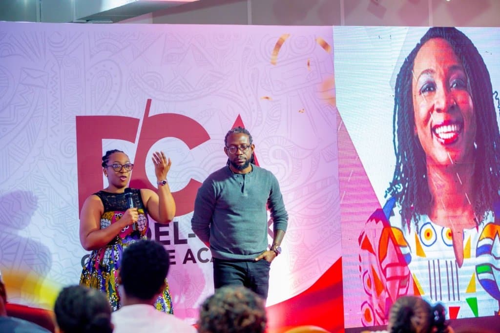 Photograph of  Special Guests (L-R): Timendu Christine Aghahowa, Victor Sanchez Aghahowa