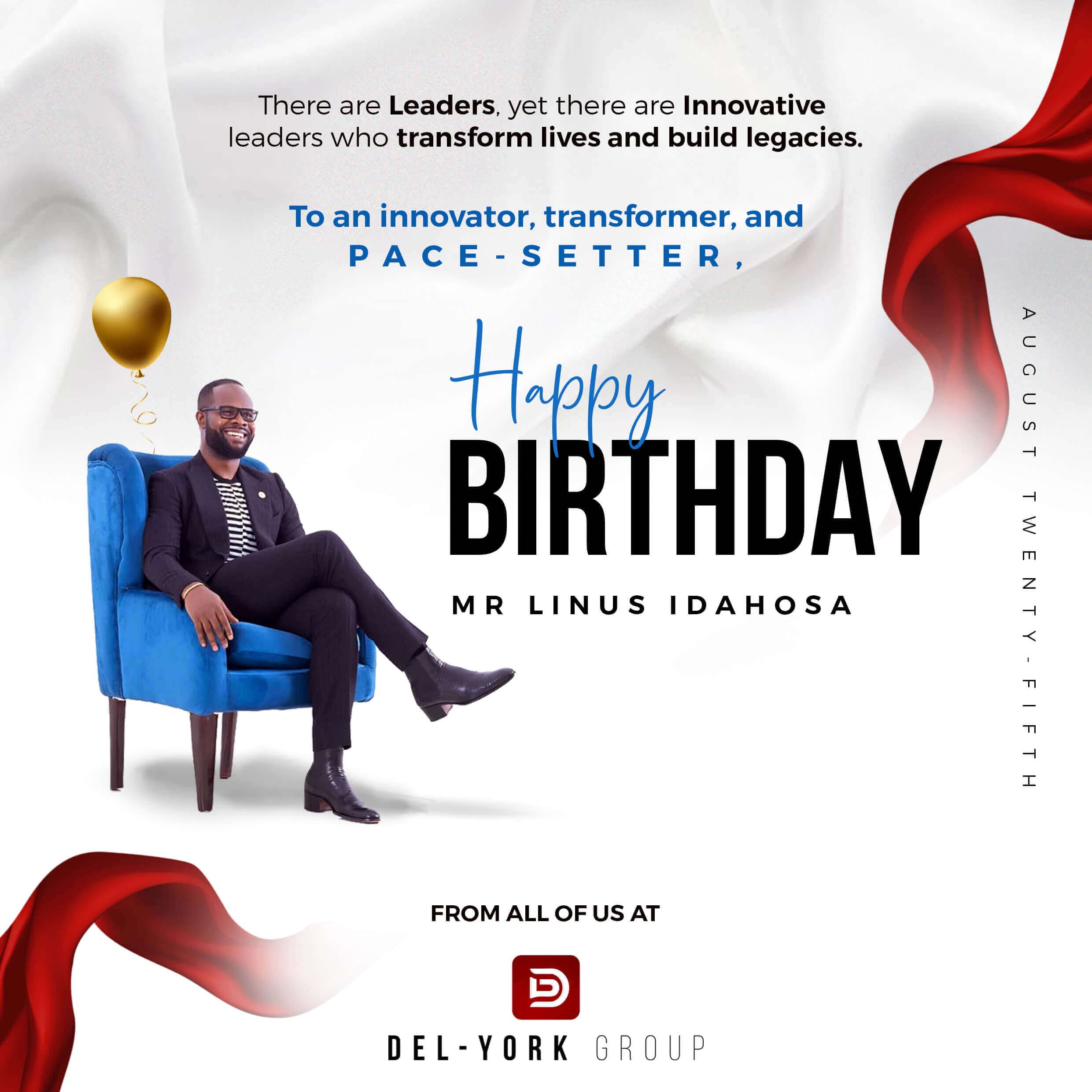 Celebrating the Man, the Visionary, Mr Linus Idahosa on his Special Birthday!
