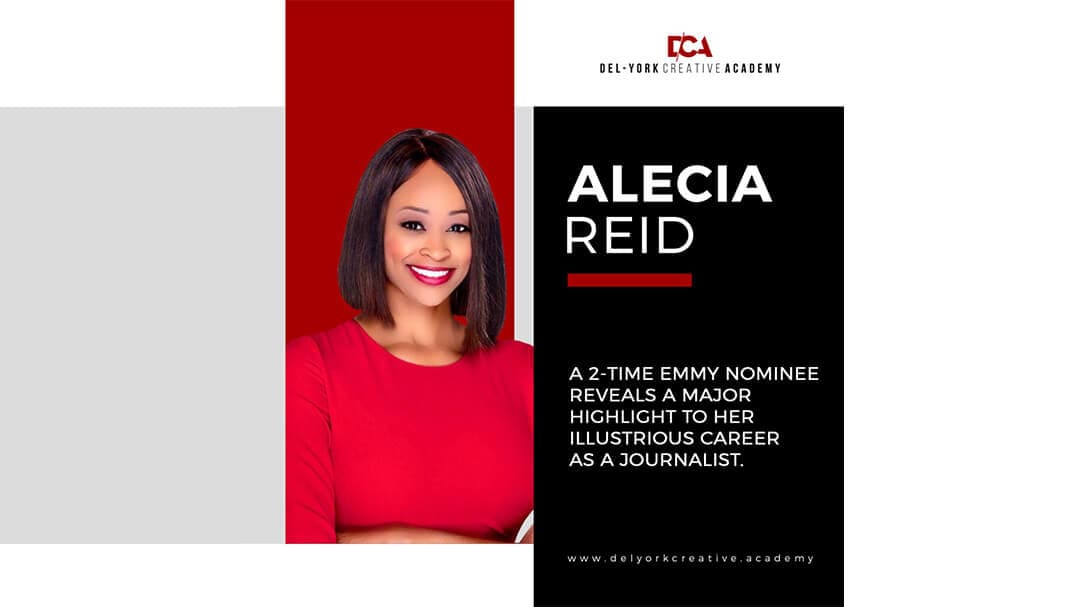 Del-York Creative Academy's  Instructor for Broadcast Journalism, Alecia Reid Shares Career Highlight.