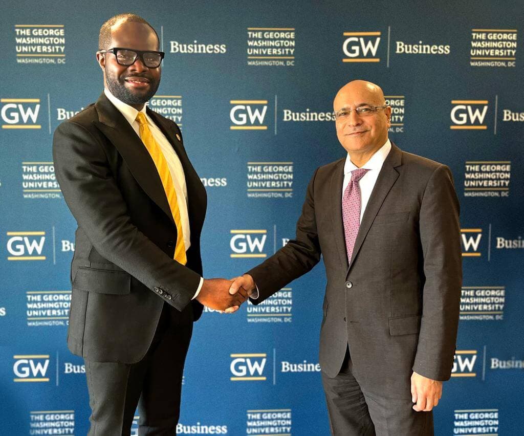 CEO Del-York  International Group  Mr. Linus Idahosa and Dean Mehrotra; Dean of the George Washington School of Business DC.